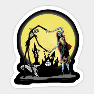 Love in Halloween Town Sticker